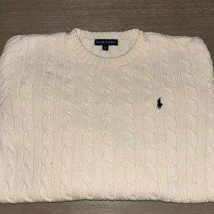 Cream polo sweater